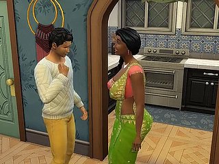 Desi Saree Widow Aunt Shweta - Affixing 2 - Evil Caprices